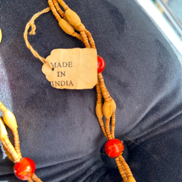 Vintage style beaded necklace from India - Picture 2 of 2